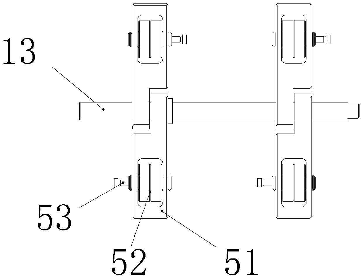 Impact load tester for pulleys