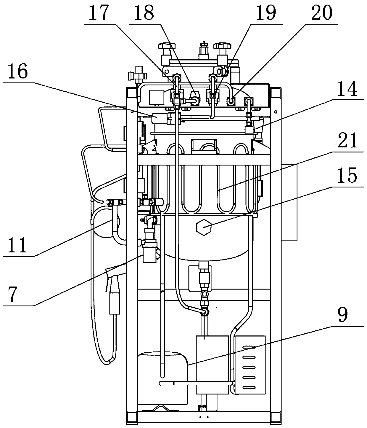 Household fine-brewed beer machine and beer brewing method