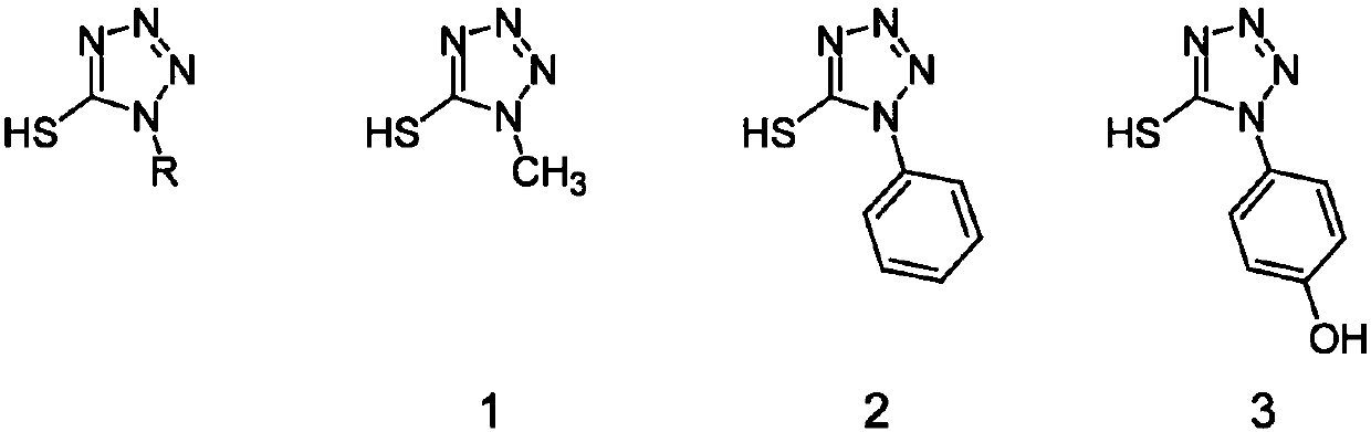 Antibacterial gold nanoparticles modified by tetrazole or derivatives thereof, and preparation method and application thereof