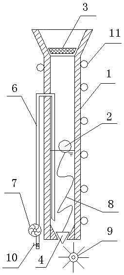 Power generation rainwater draining pipe