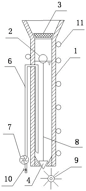 Power generation rainwater draining pipe