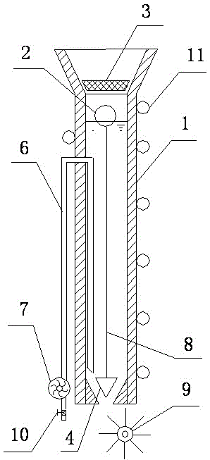 Power generation rainwater draining pipe