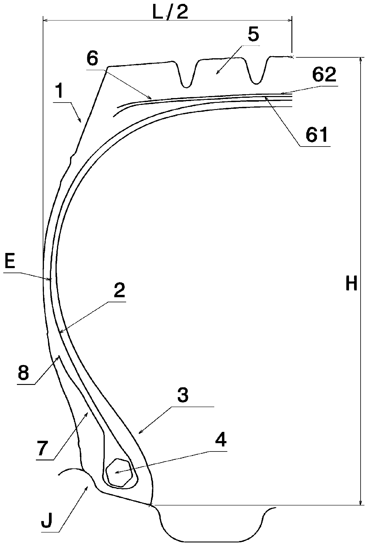 Lightweight tyre