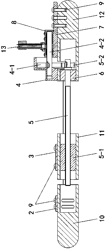 Novel intramedullarily and extramedullarily bound bone lengthening device adopting rope wheel