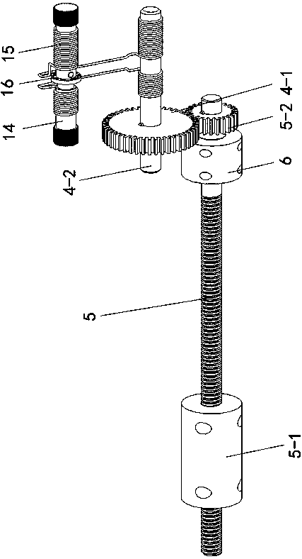 Novel intramedullarily and extramedullarily bound bone lengthening device adopting rope wheel