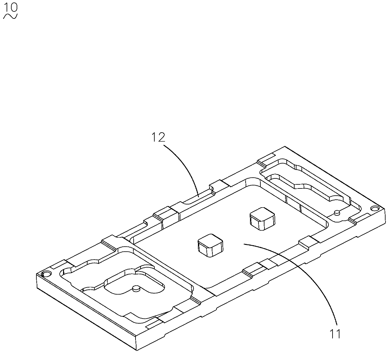 Middle frame manufacturing method, middle frame and electronic equipment