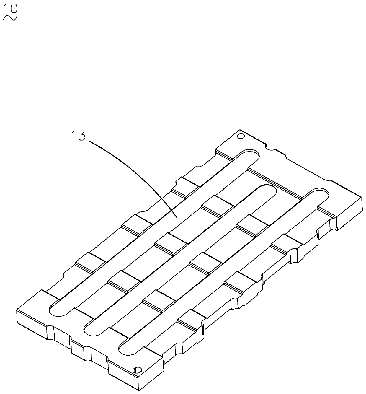 Middle frame manufacturing method, middle frame and electronic equipment