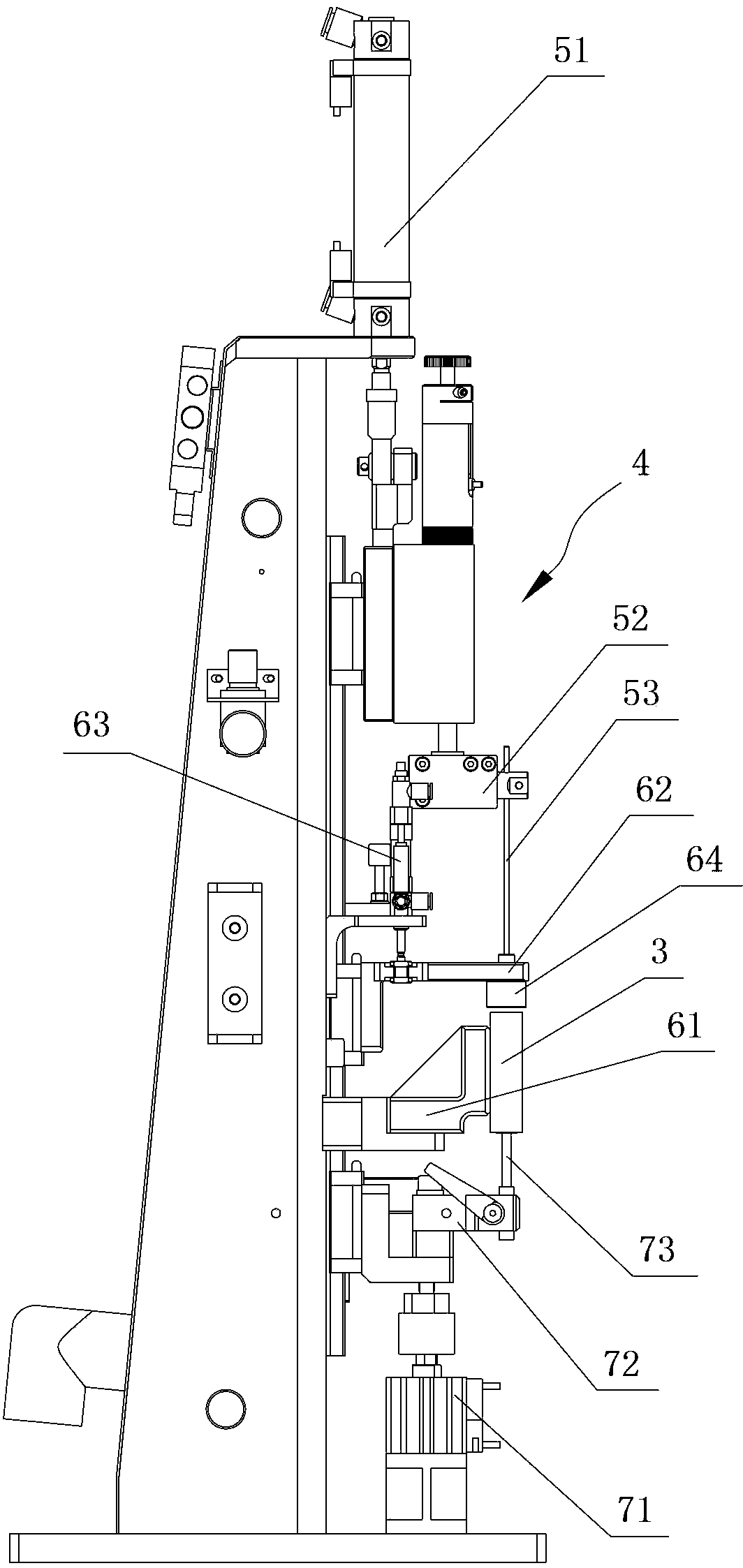 Full automatic tab welding device