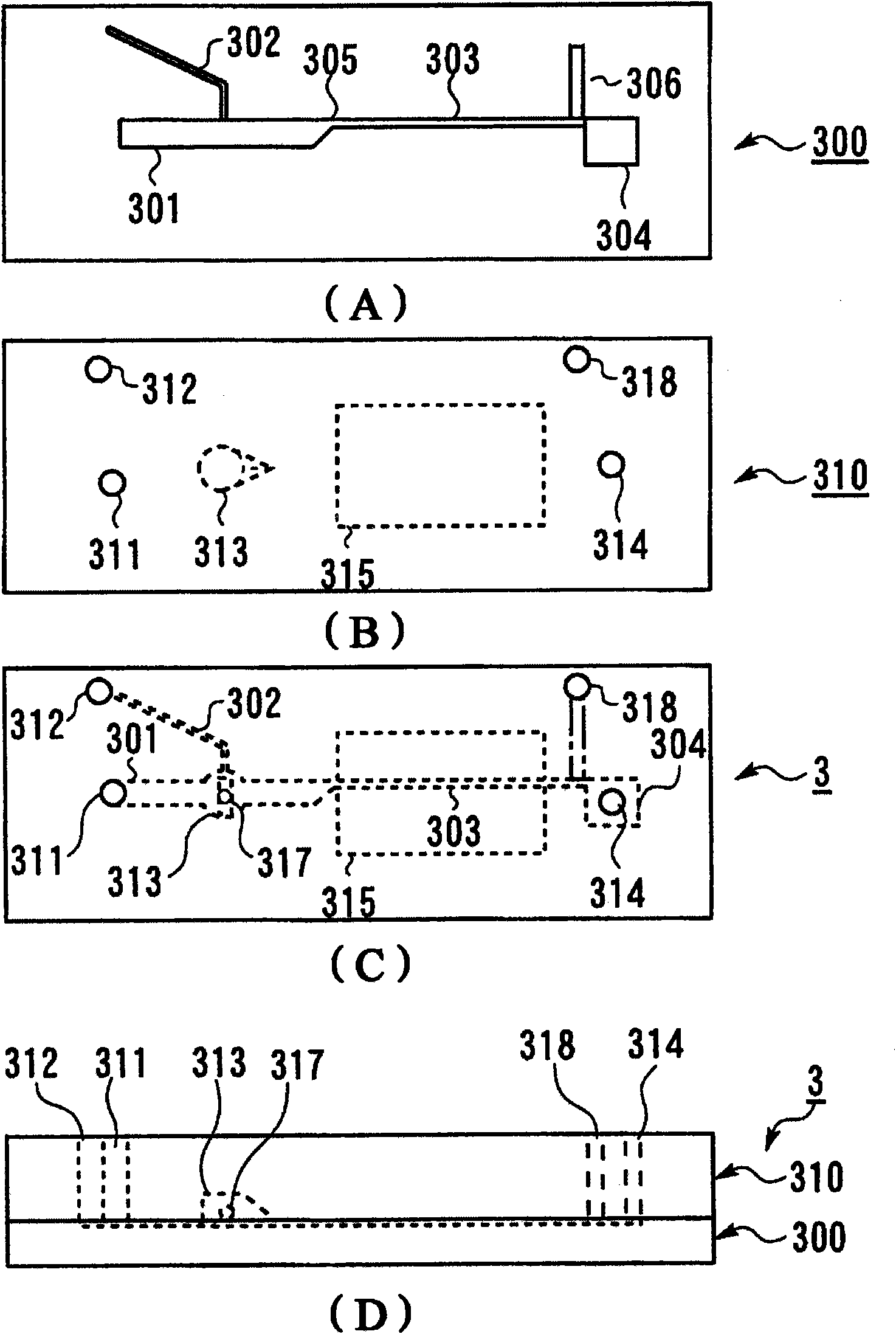 Microchip and blood monitoring device