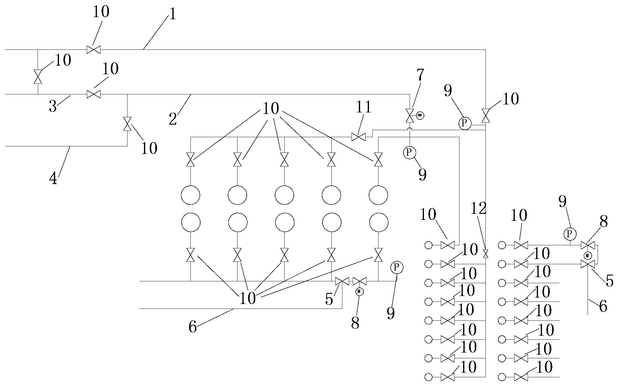 Ageing test device of liquid treatment device