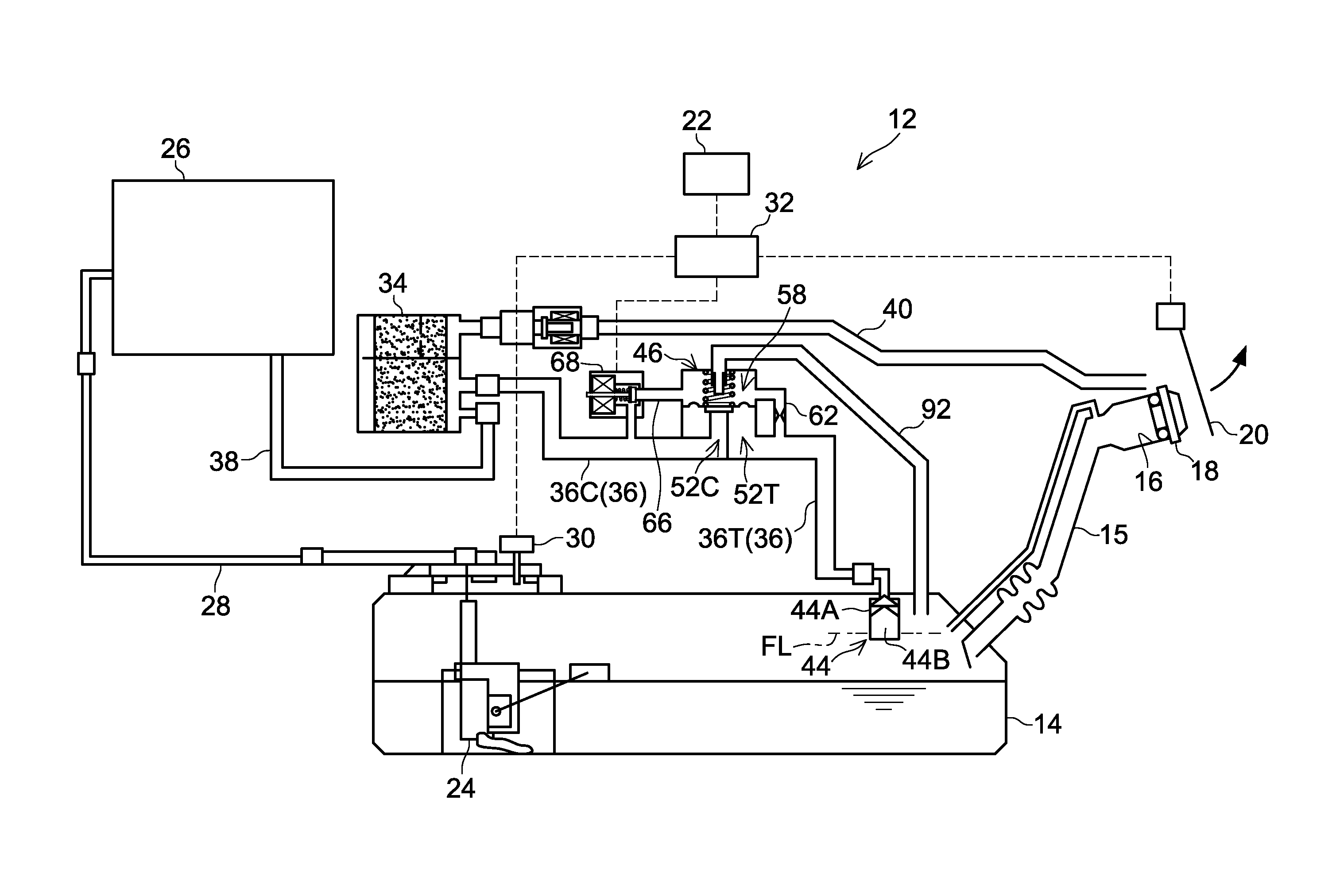 Fuel tank system