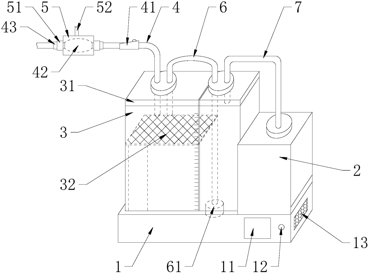 Intelligent drainage device for hepatobiliary surgery department