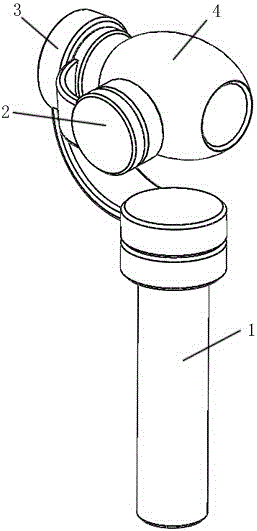 Triaxial holder, shooting robot and control method