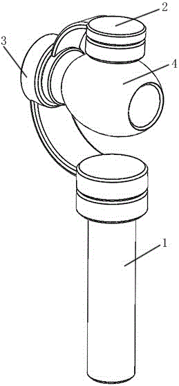 Triaxial holder, shooting robot and control method