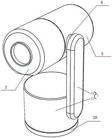 Triaxial holder, shooting robot and control method