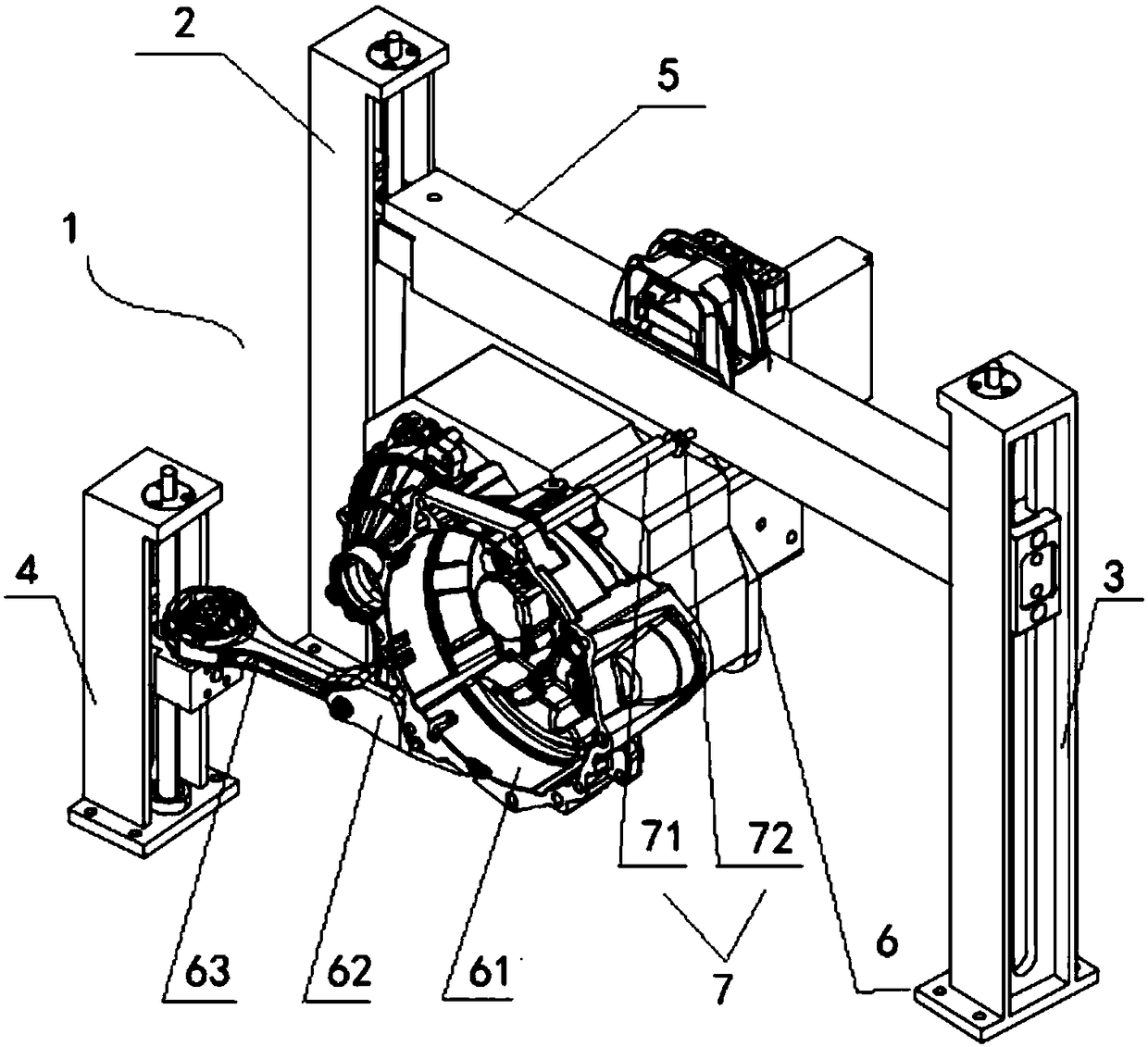 Engine experiment stand and application method thereof