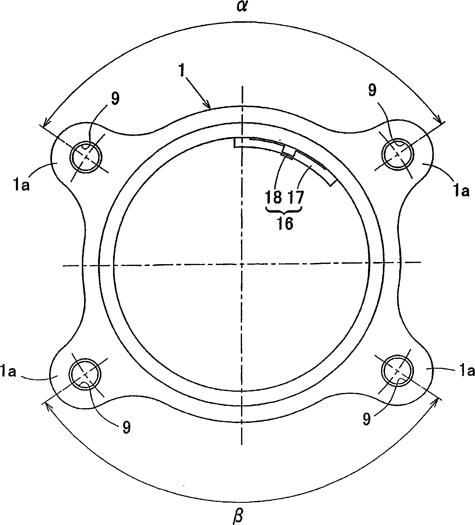 Wheel bearing with sensor