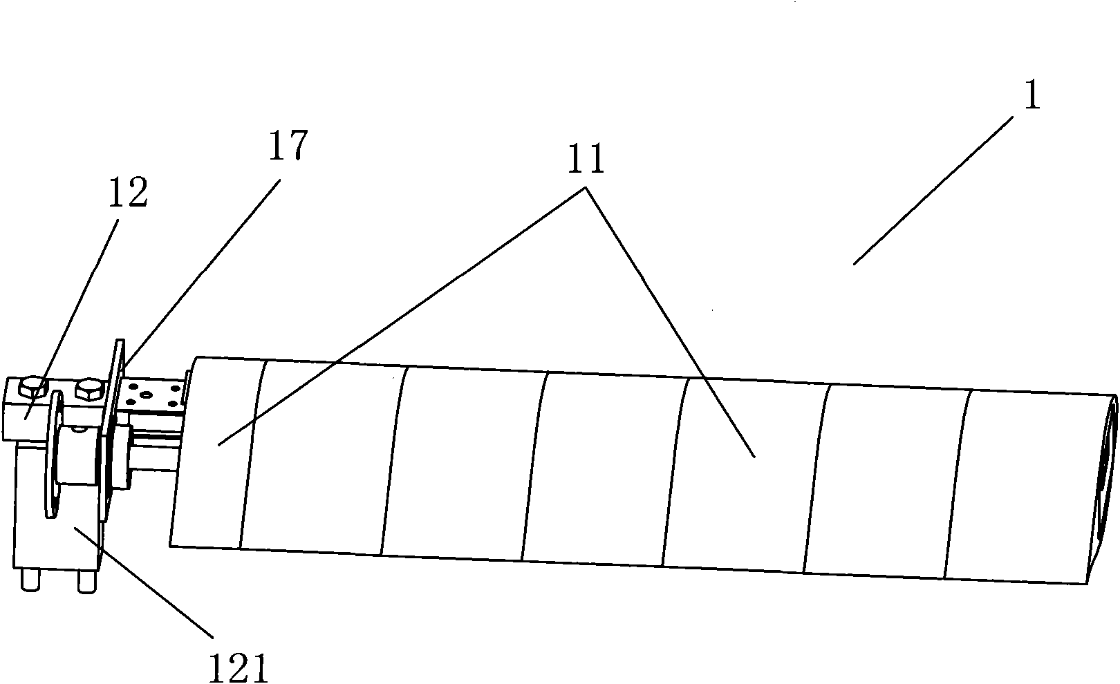 Dynamics comprehensive test bed for half-unfolding gas bomb with long tilting rotor wing