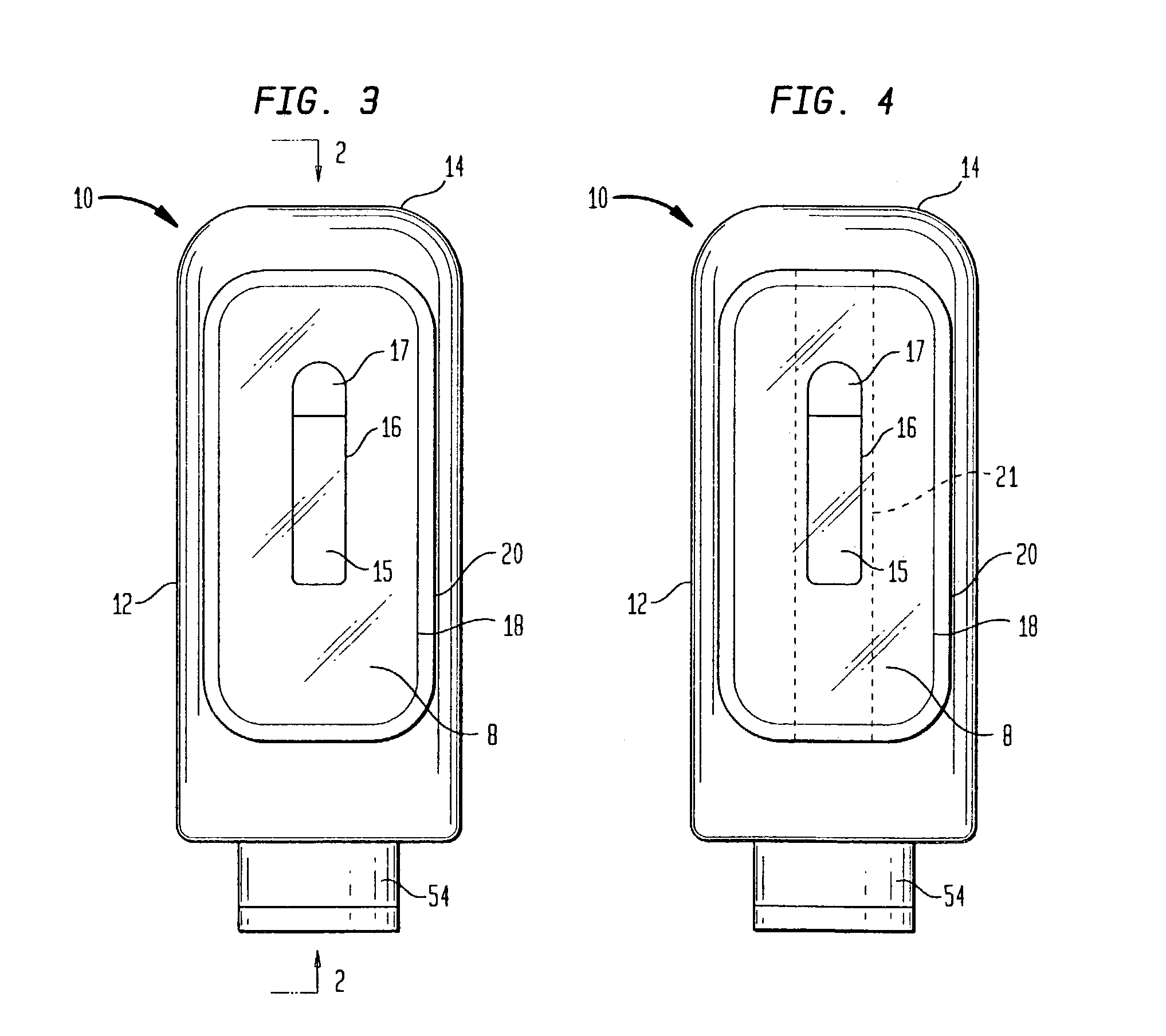 Container for consumer products with concealed stretch release adhesive structure