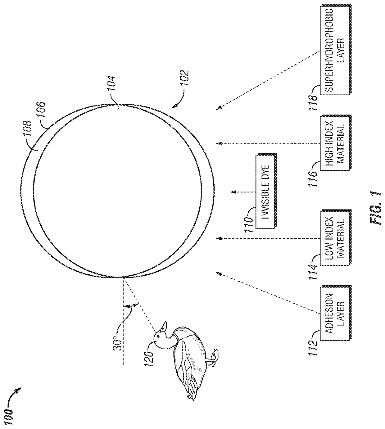 Method for treating a lens to reduce light reflections for animals and devices that view through the ultra violet light spectrum