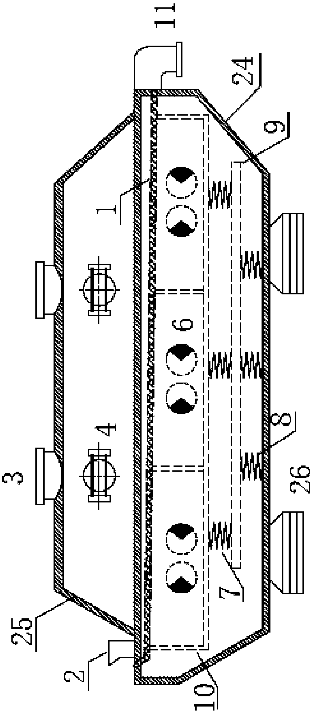 Multistage-heating difference frequency vibration fluidization system and method for oxidative infusibility of coal tar pitch spheres