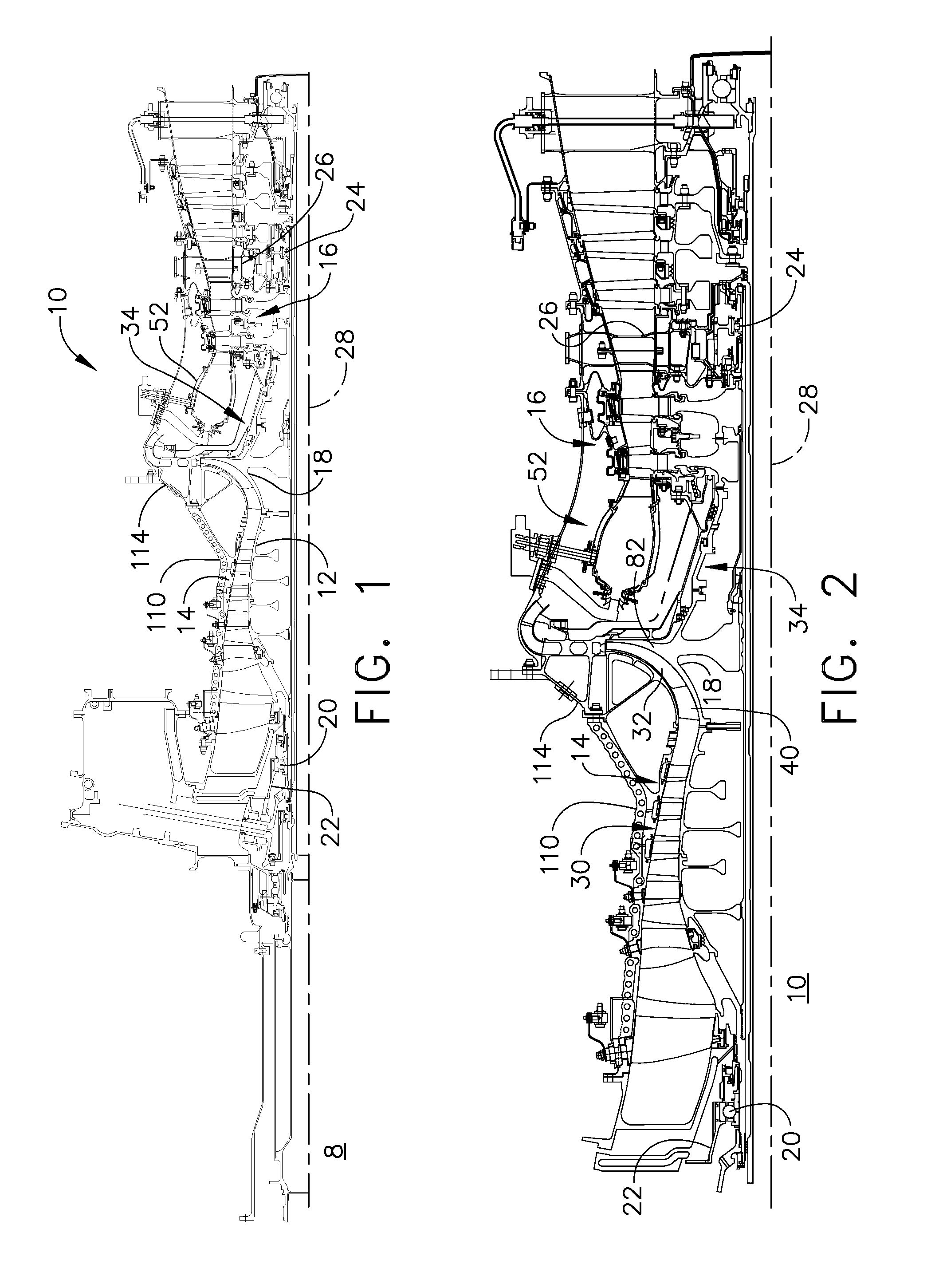 Turbine cooling air from a centrifugal compressor