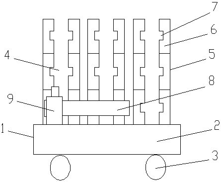 Cylinder body rack