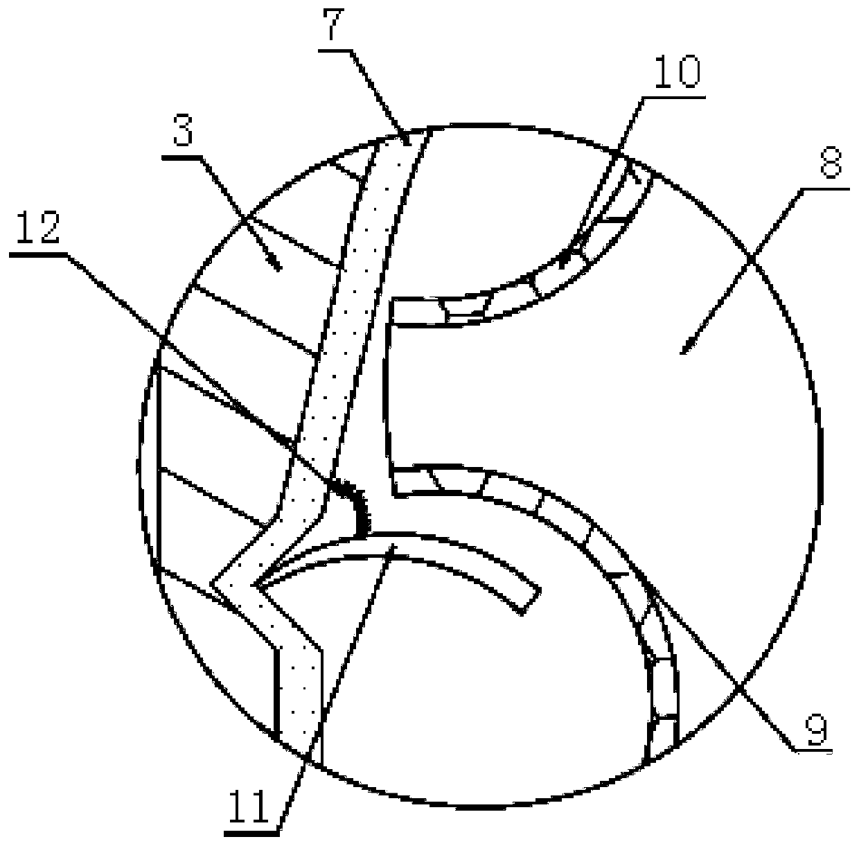 Industrial solid waste treatment device