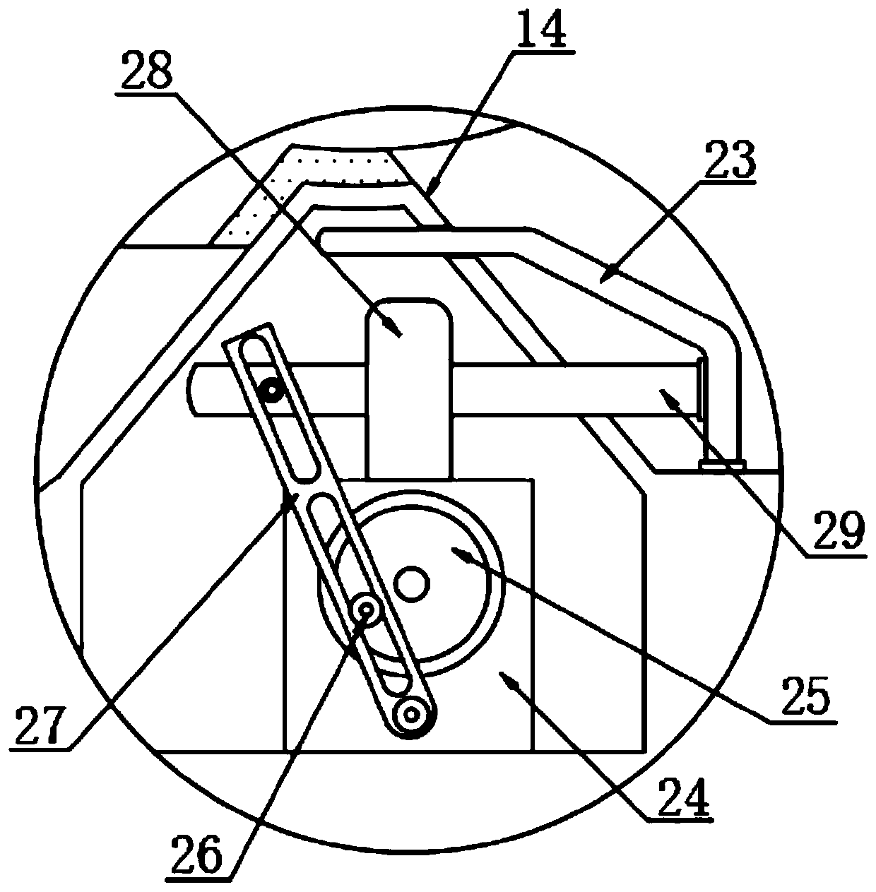 Industrial solid waste treatment device