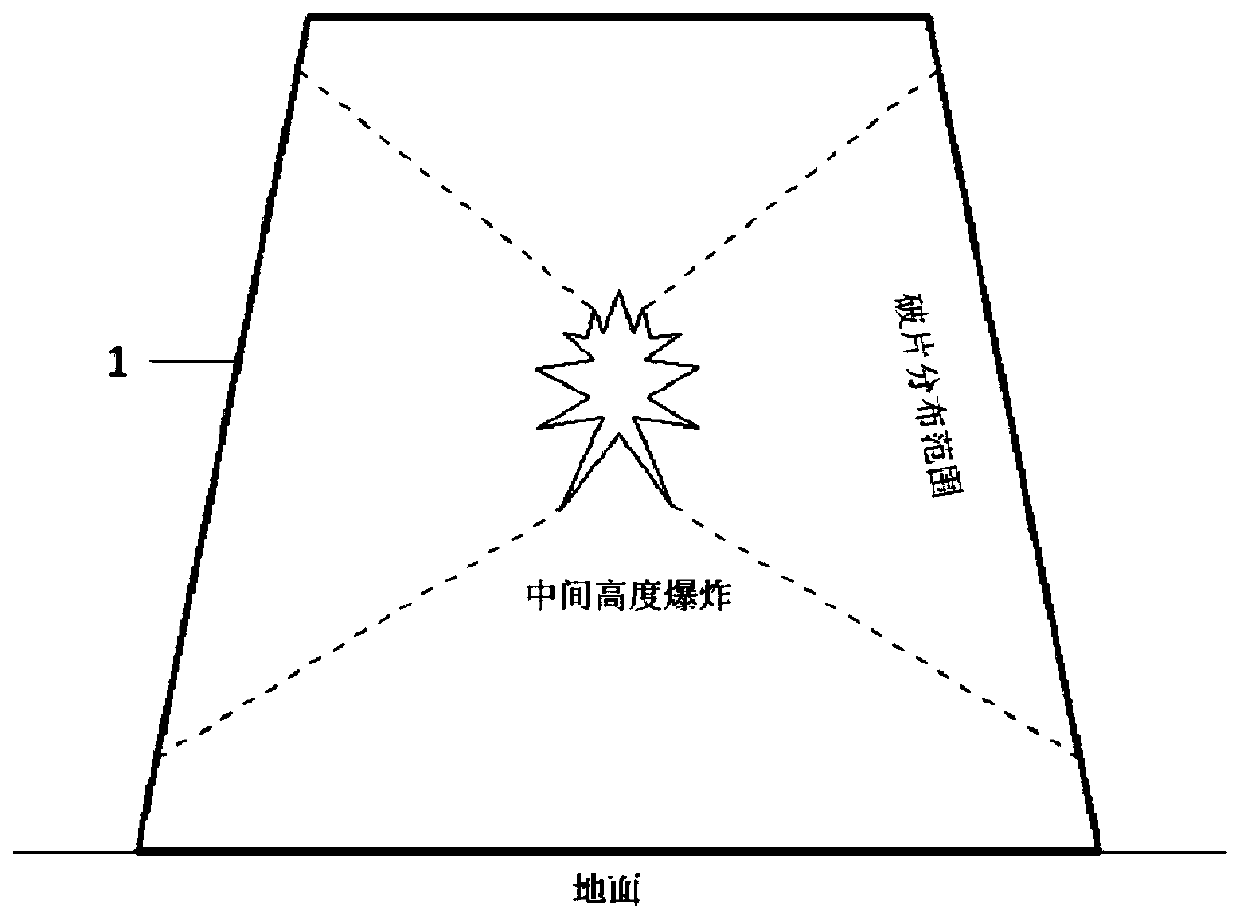 Fragment leakage prevention flexible skirt for portable explosion-proof barrel/tank