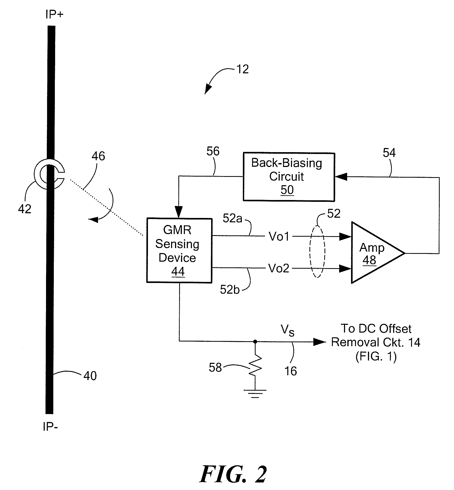 Hysteresis offset cancellation for magnetic sensors