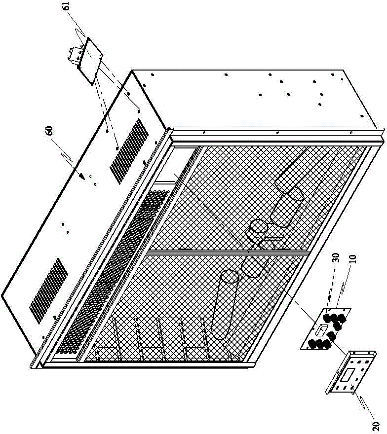 Touch device for electric fireplace