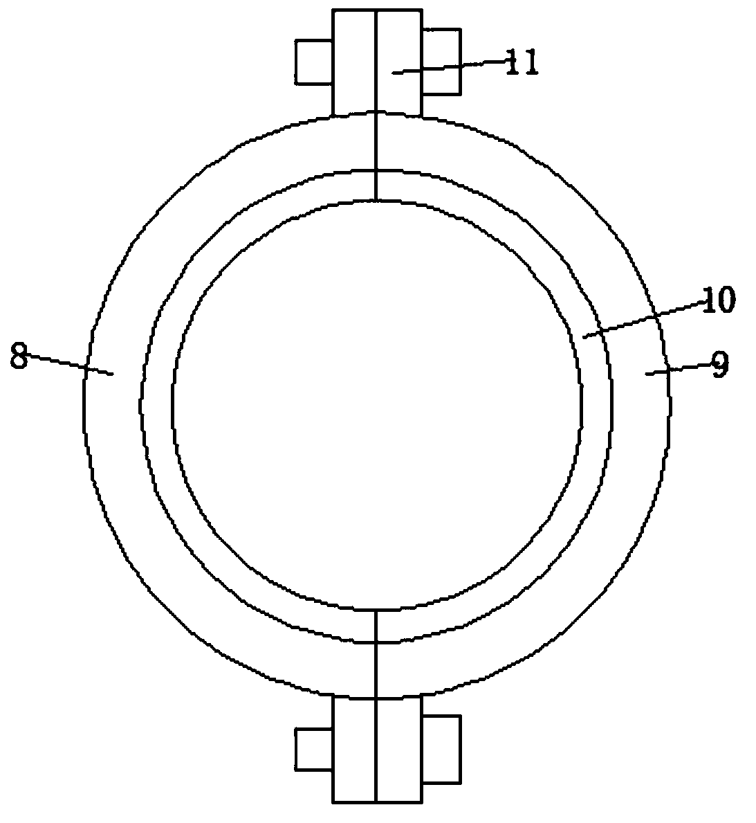 Stamping die for hexagon bolt