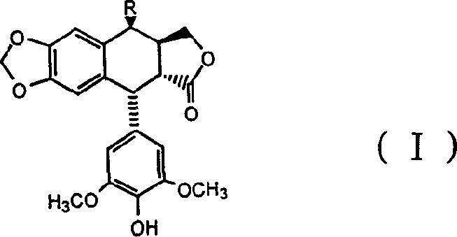 4 beta-benseleno-4-desoxy-4-demethylpodophyllotoxin derivant