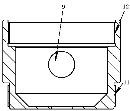 Underground self-absorption type particle jet drilling device based on Venturi effect