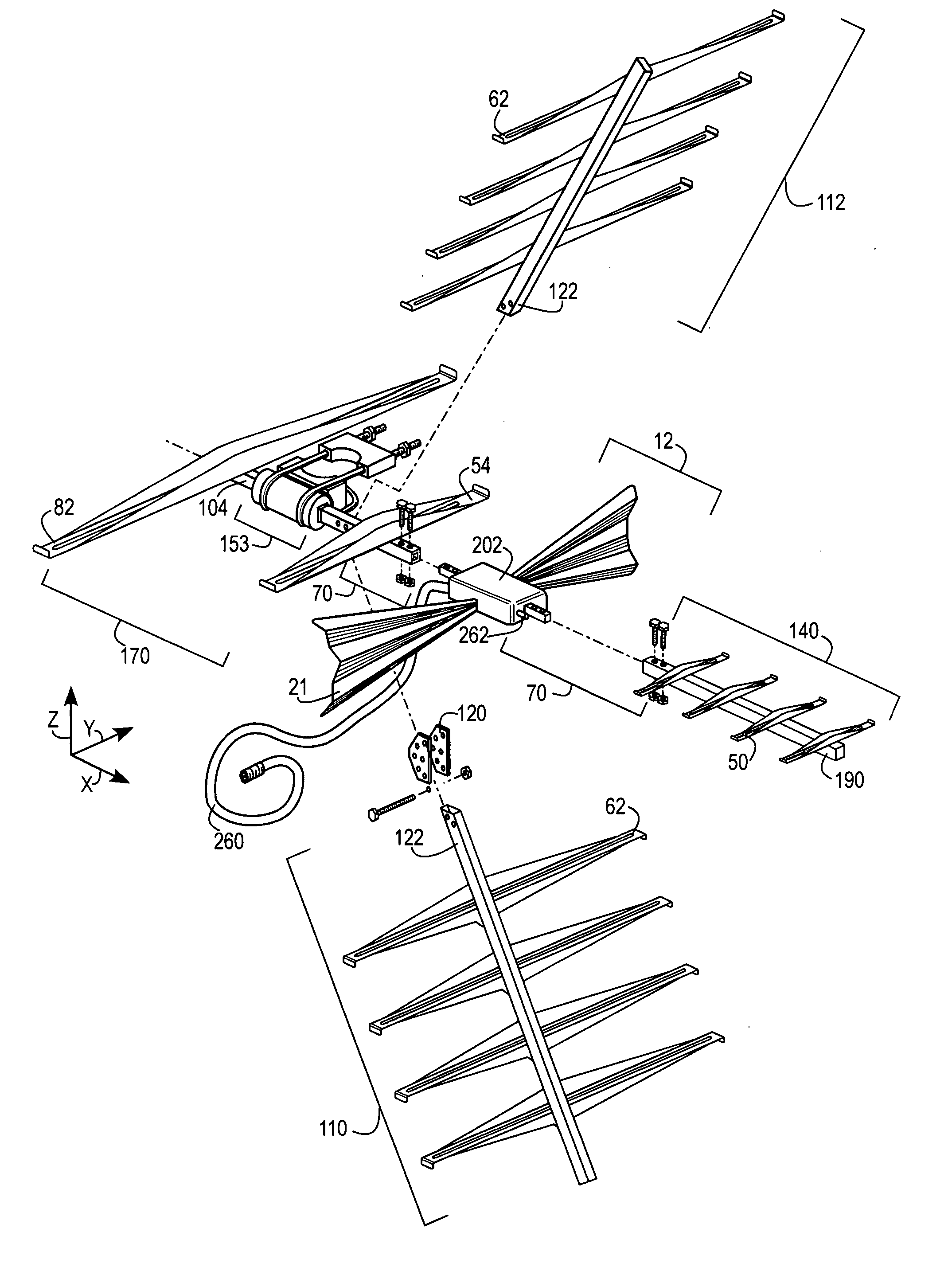 Modular digital UHF/VHF antenna