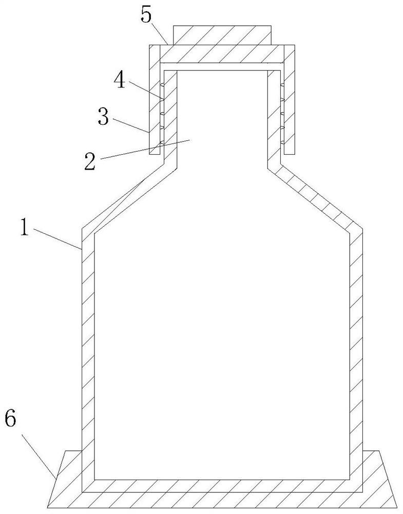 Medical alcohol pad storage sealing bottle optimized in structure