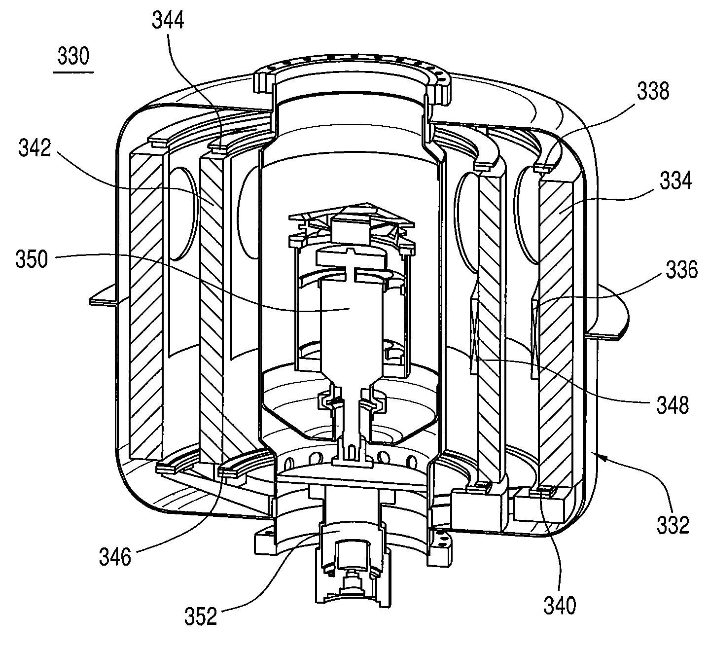 Nested-rotor open-core flywheel