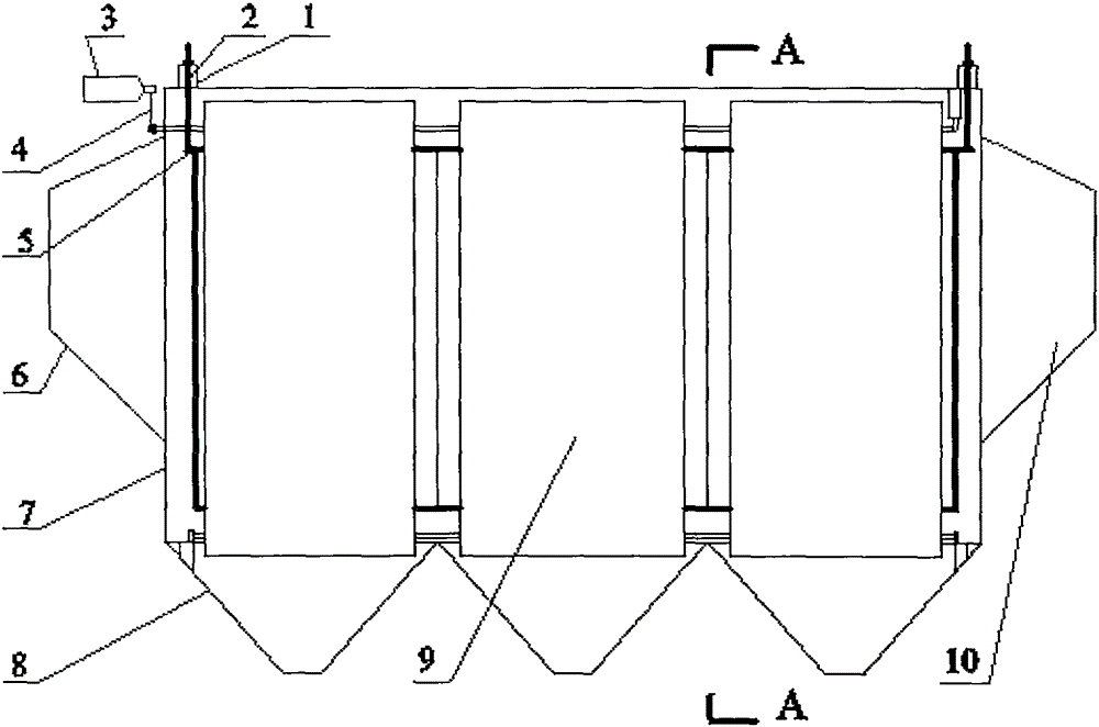 Water-immersed self-cleaning cloth roller blind wet electrostatic precipitator