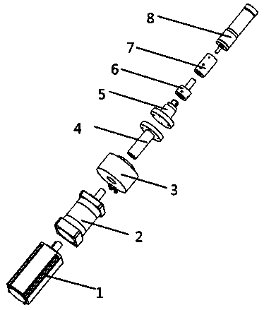 Direct current motor output torque calibration device