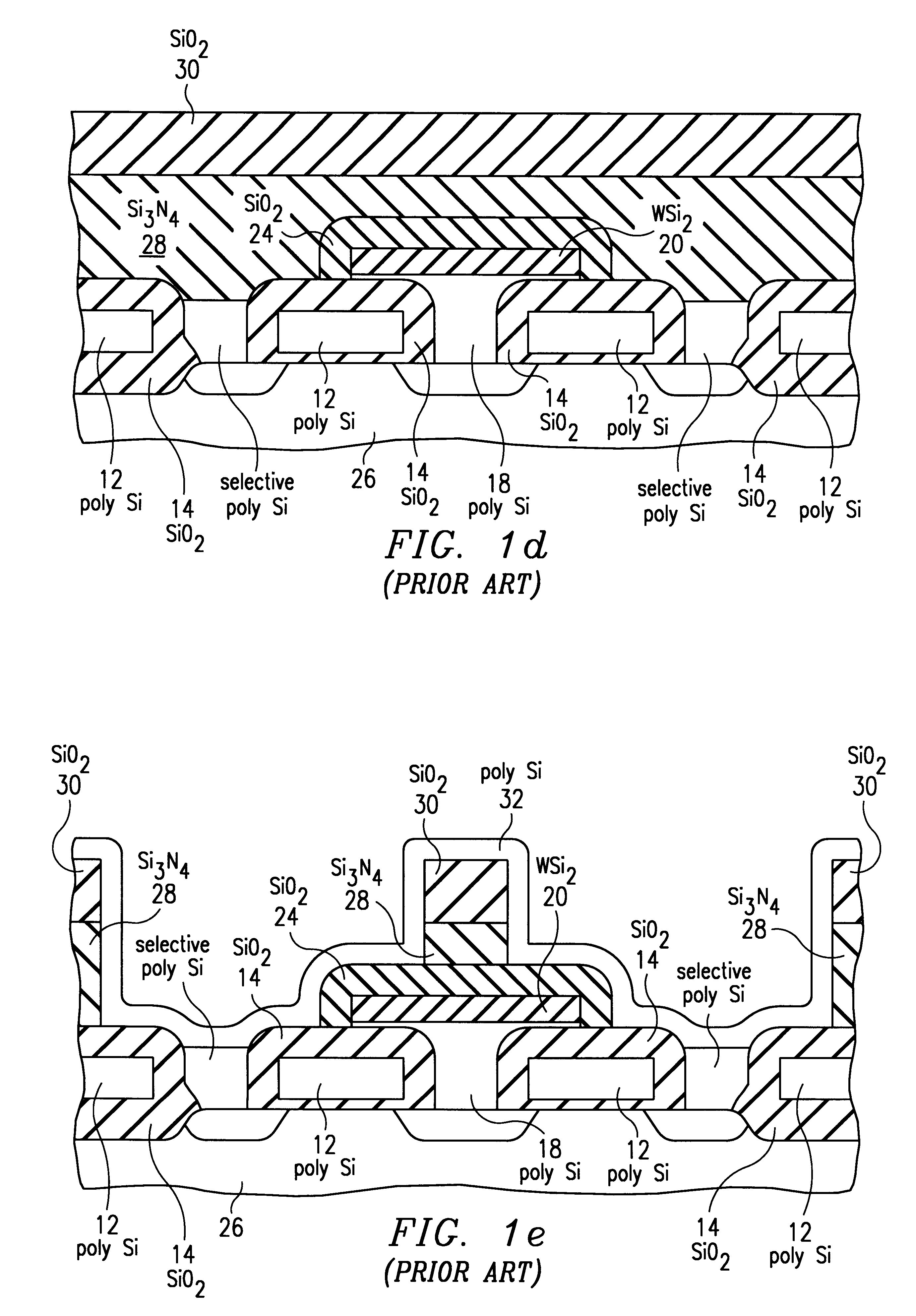 Two step oxide removal for memory cells