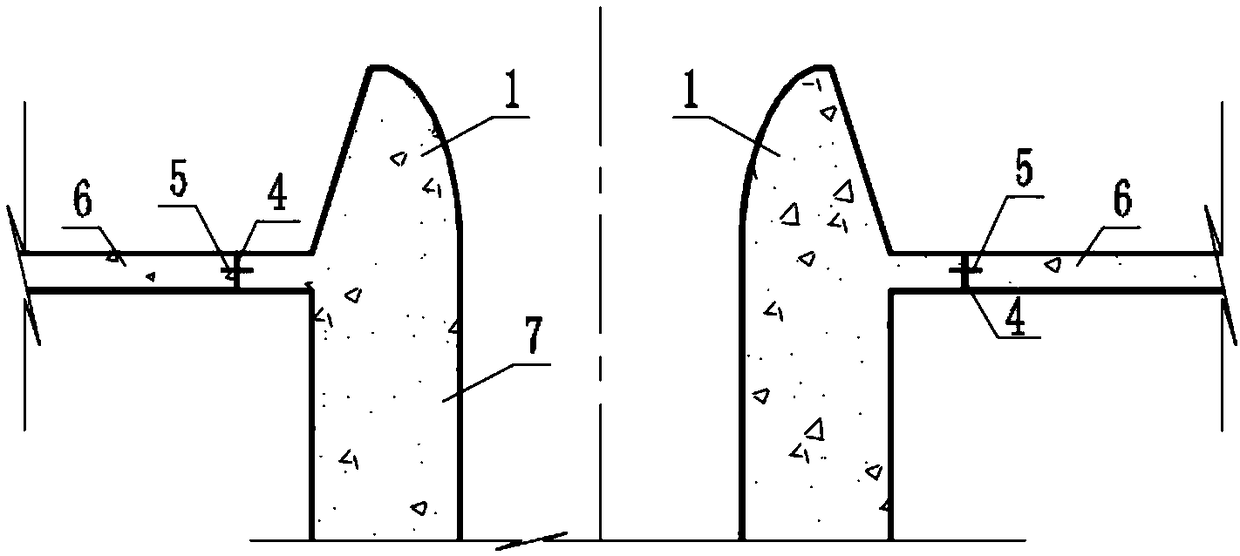 Ring-shaped overflow weir with diversion piers