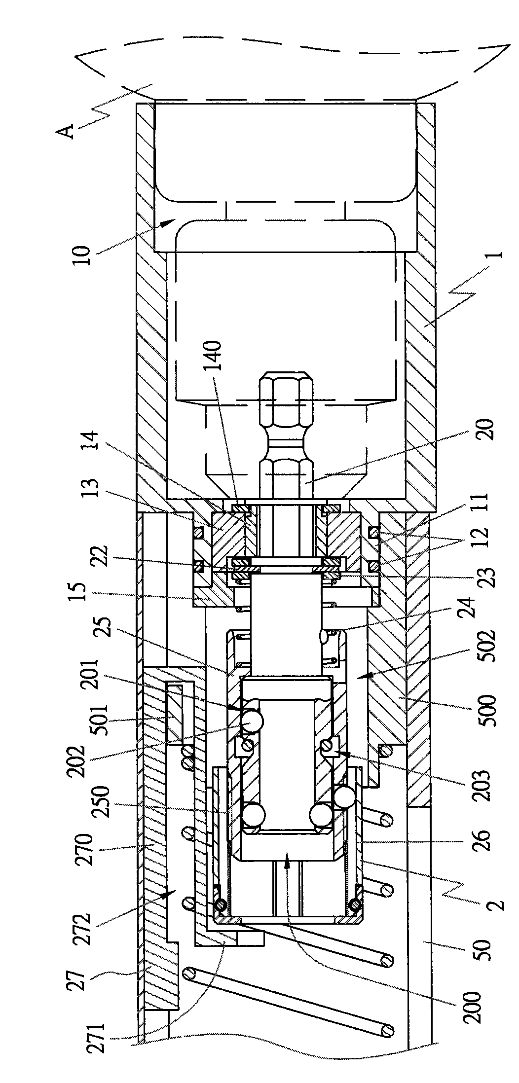 Screw tape locking device and nail tape transmission device therein