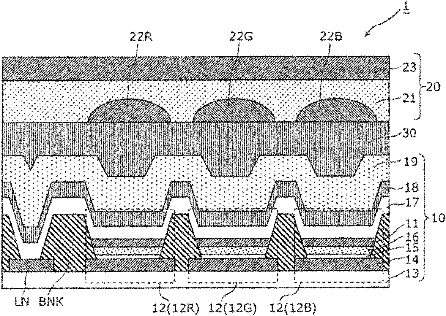 Display panel device, and method for producing display panel device