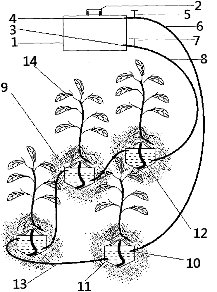 Self-circulation micro-irrigation system