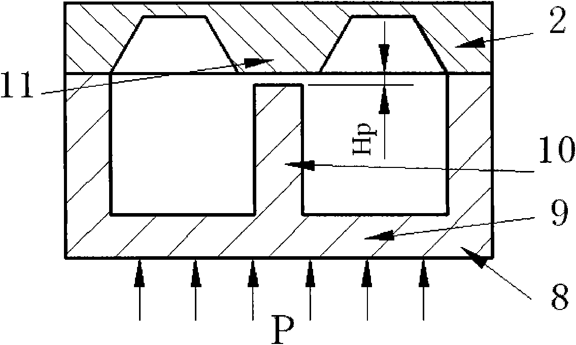 Composite micro-electro-mechanical system (MEMS) high-temperature resistant ultrahigh-pressure sensor