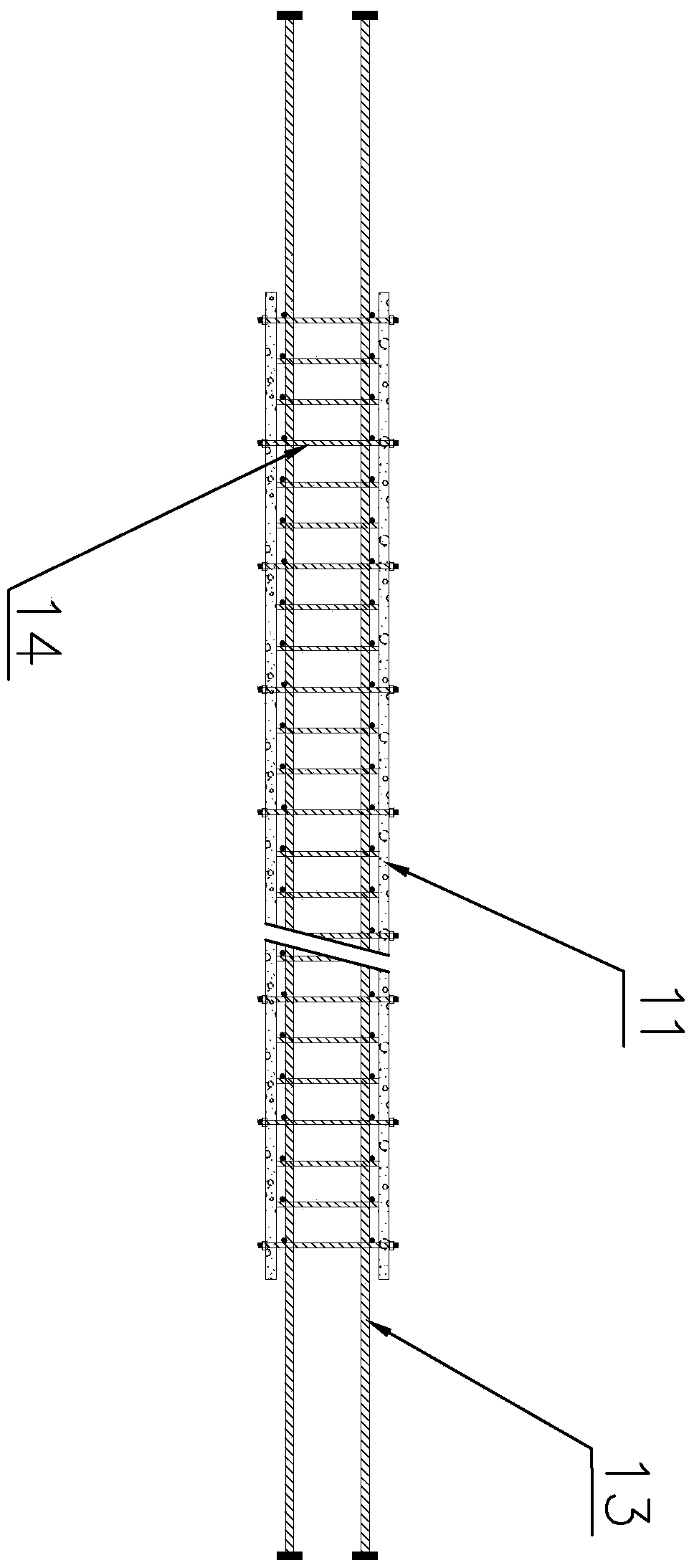 A kind of integrated pouring forming construction method of reinforced concrete floor