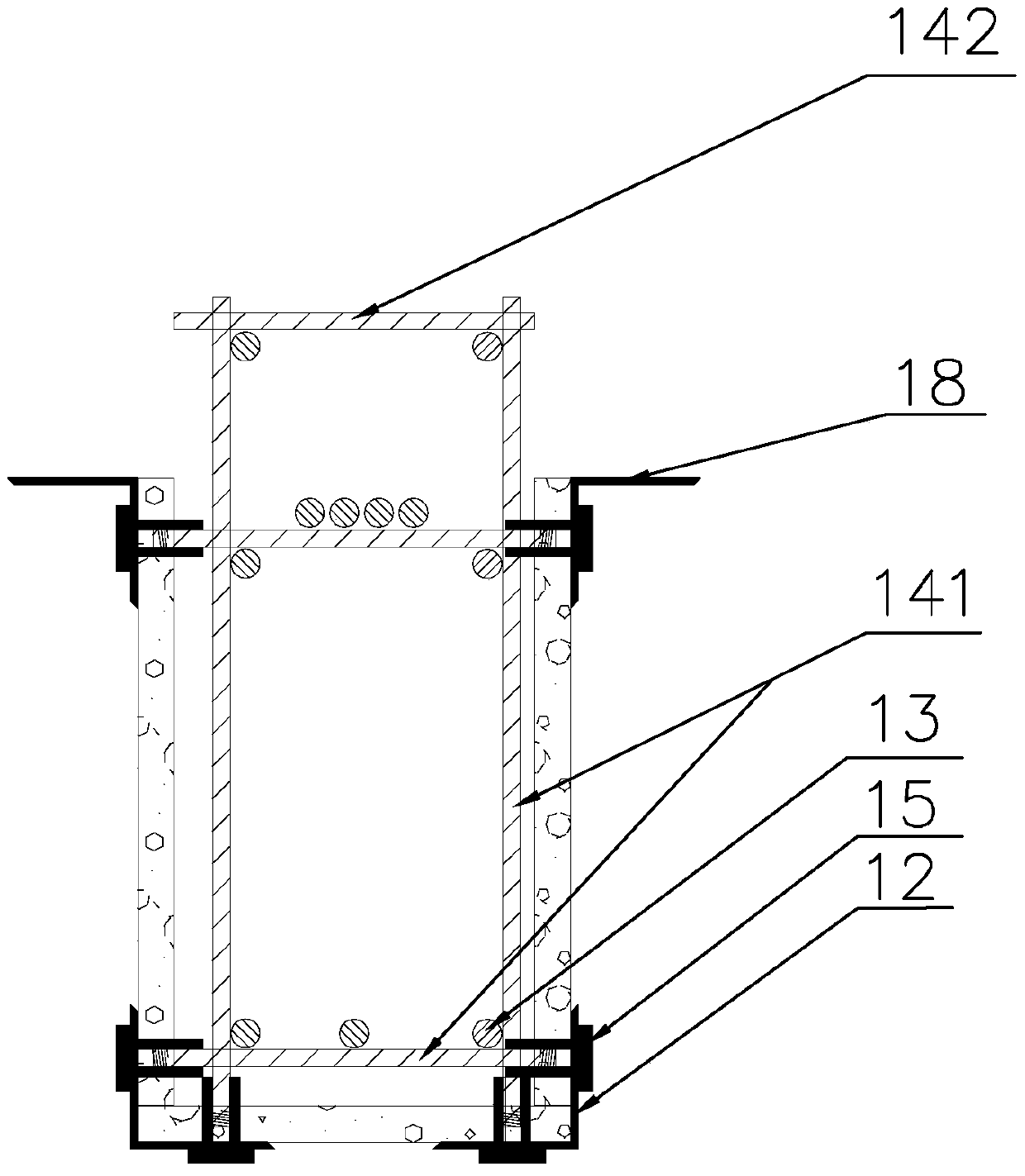 A kind of integrated pouring forming construction method of reinforced concrete floor