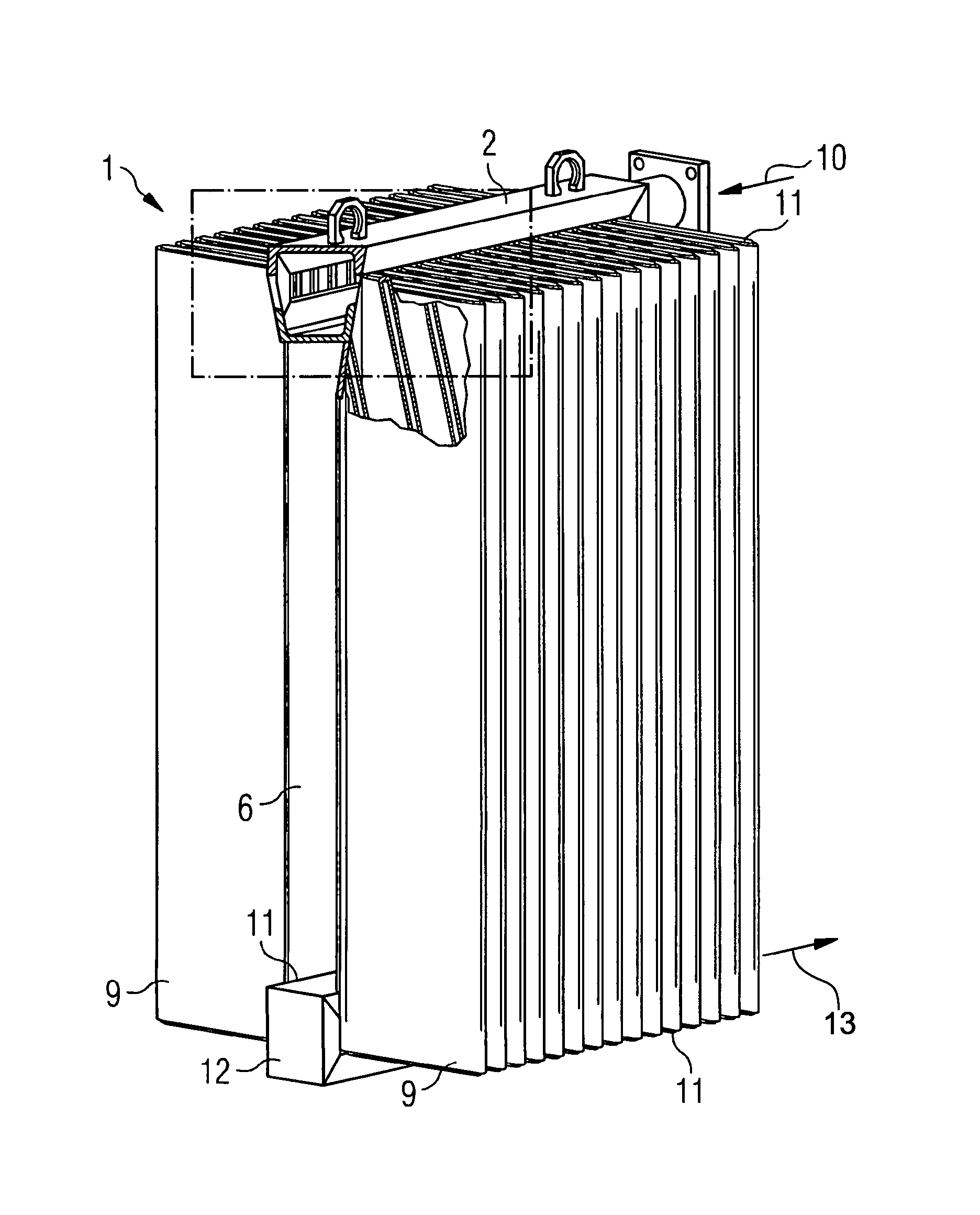 Expansion radiator for a hermetically closed  electrical transformer