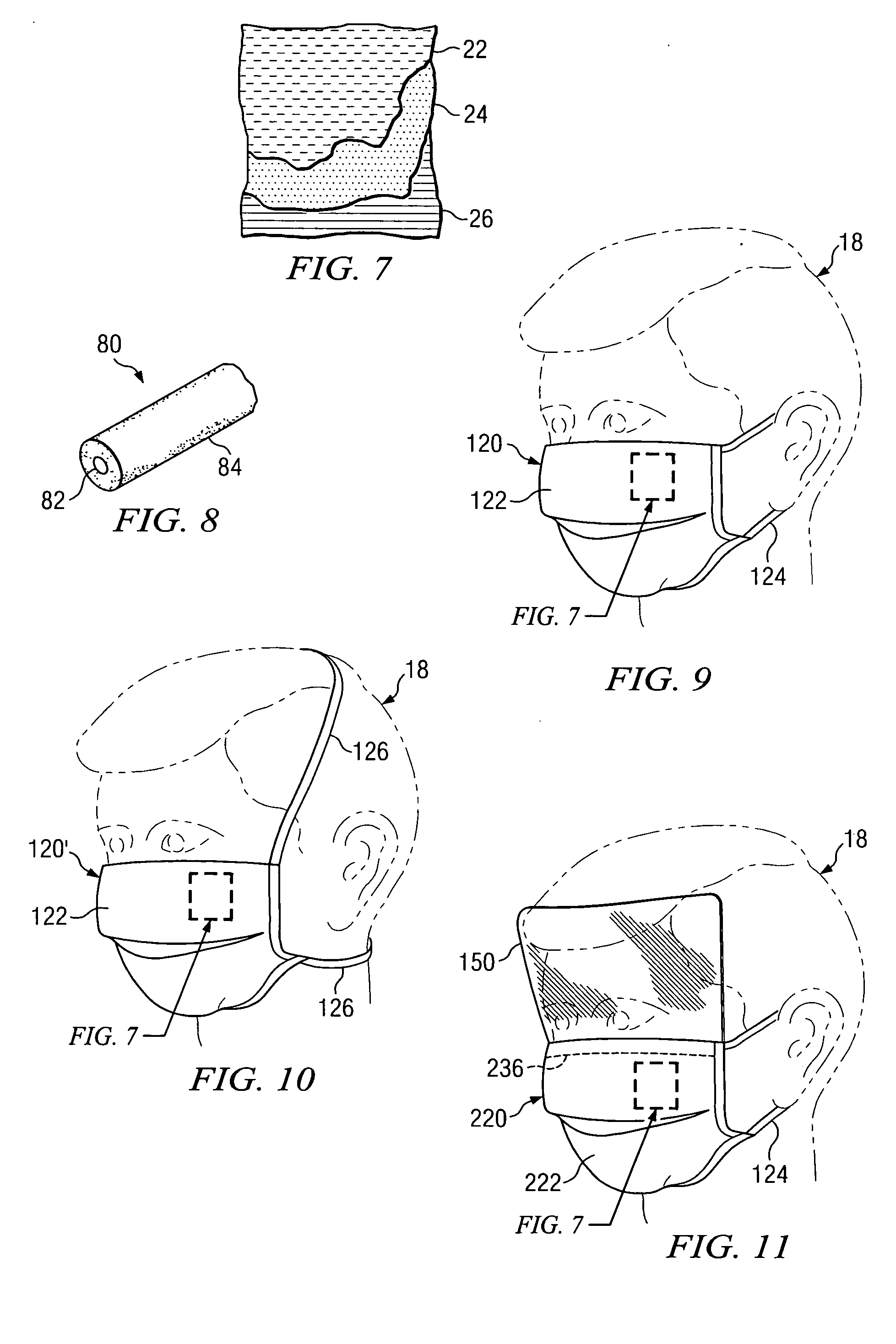 Multiple layer nonwoven products and methods for creating color schemes and for producing such products